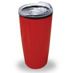Travel Mugs with Clear Lid - Red Color